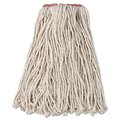 Rubbermaid Commercial 1 in Cut-End Wet Mop, White, Cotton, PK12, FGF11600WH00 FGF11600WH00
